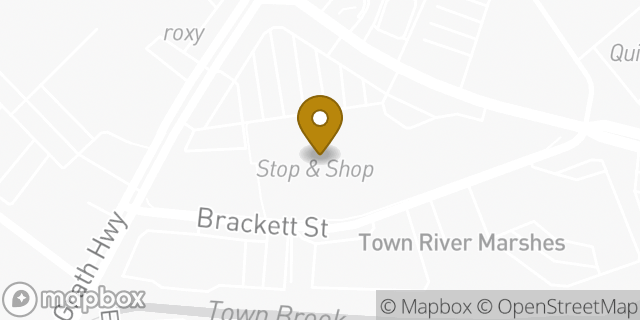 Map showing the location of Coinme in Quincy, MA 02169
