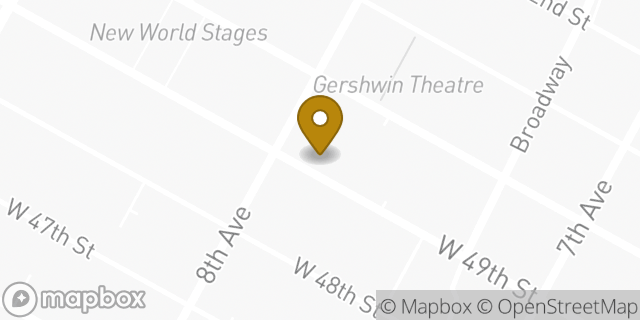 Map showing the location of All the Way in New York, NY 10019