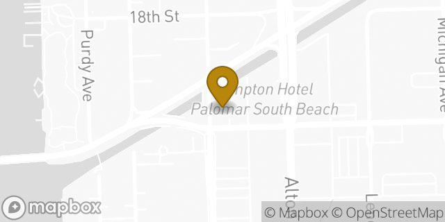 Map showing the location of Citibank in Miami Beach, FL 33139