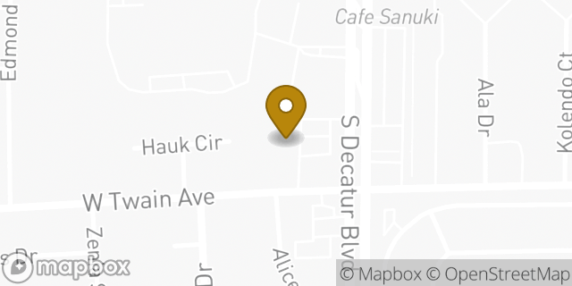 Map showing the location of Amazon Locker - Rockchuck in Las Vegas, NV 89103