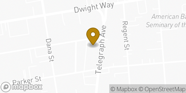 Map showing the location of Papa Johns in Berkeley, CA 94704