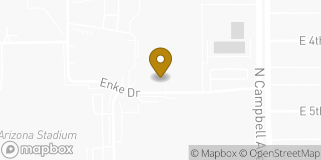 Map showing the location of Amazon Locker - Beardown in Tucson, AZ 85719