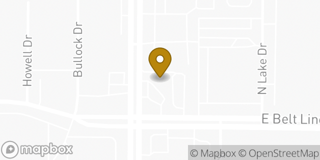 Map showing the location of Amazon Locker - Giuseppina in Coppell, TX 75019