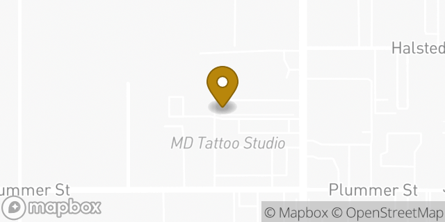 Map showing the location of Avis Car Rental in Los Angeles, CA 91324