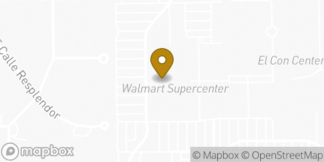 Map showing the location of Walmart in Tucson, AZ 85716