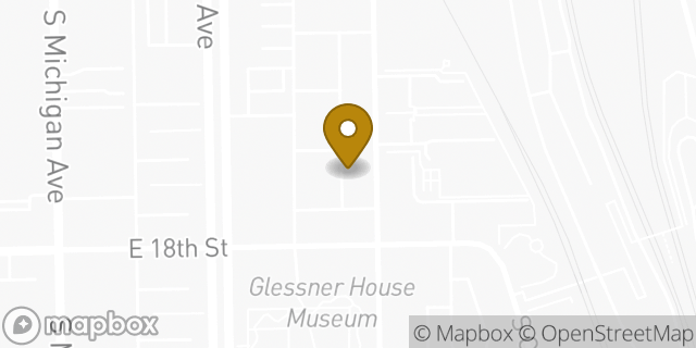 Map showing the location of Amazon Locker - Shearling in Chicago, IL 60616