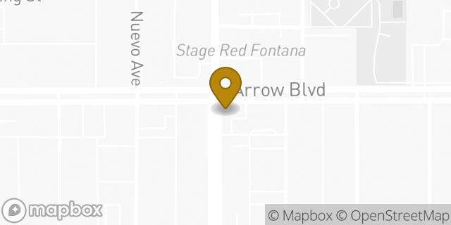 Map showing the location of Fontana-Downtown in Fontana, CA 92335
