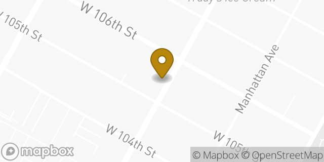 Map showing the location of Amazon Locker - Ralph in New York, NY 10025