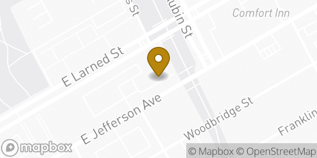 Map showing the location of Bob Maxey Ford in Detroit, MI 48207