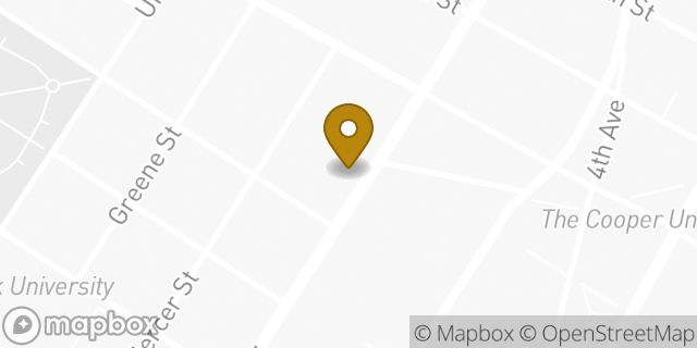 Map showing the location of National Car Rental in New York, NY 10003
