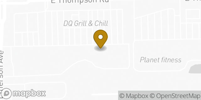 Map showing the location of Planet Fitness in Indianapolis, IN 46237