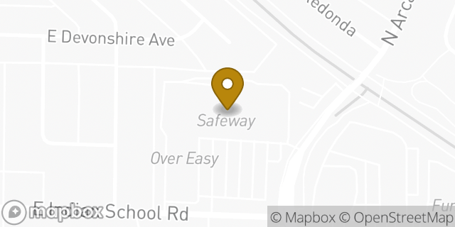 Map showing the location of Coinme in Phoenix, AZ 85018
