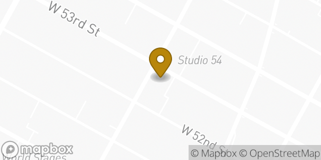 Map showing the location of The UPS Store in New York, NY 10019