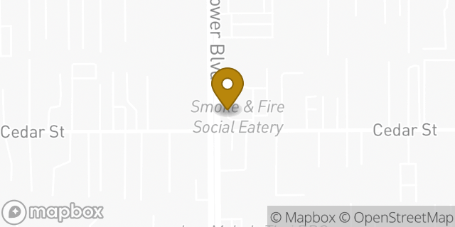 Map showing the location of Starbucks in Bellflower, CA 90706