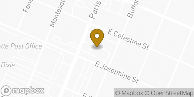 Map showing the location of McDonald's in Chalmette, LA 70043
