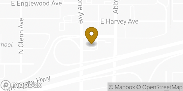 Map showing the location of ATM 7ELEVEN-FCTI in Fresno, CA 93701