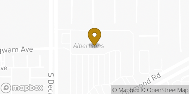 Map showing the location of Albertsons in Las Vegas, NV 89139