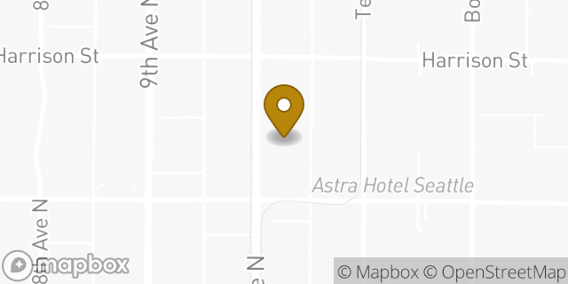 Map showing the location of Amazon Locker - Amphiscii in Seattle, WA 98109