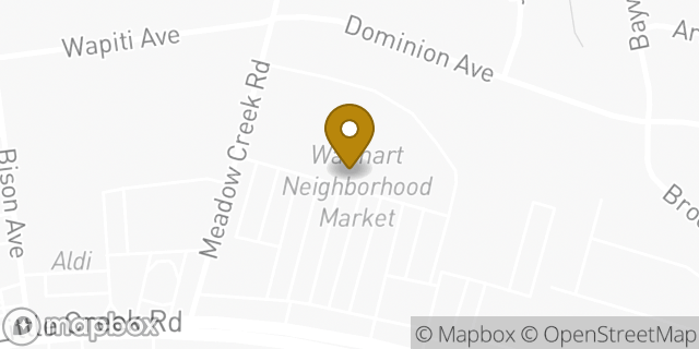 Map showing the location of Walmart Neighborhood Market in Norfolk, VA 23518