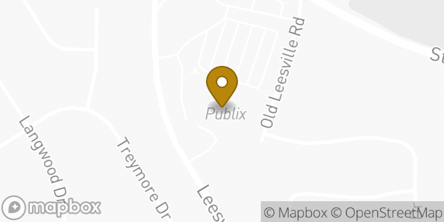 Map showing the location of Publix in Raleigh, NC 27613