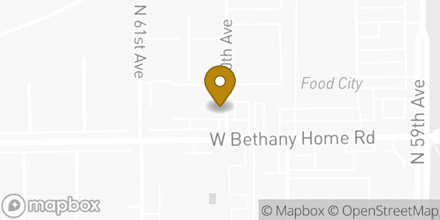 Map showing the location of Amazon Locker - Orso in Glendale, AZ 85301