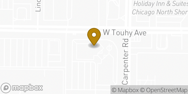 Map showing the location of Chipotle Mexican Grill in Skokie, IL 60077