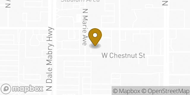 Map showing the location of Amazon Locker - Mai in Tampa, FL 33607