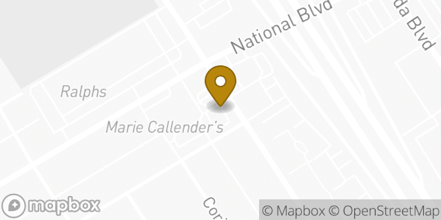 Map showing the location of Starbucks in Los Angeles, CA 90034
