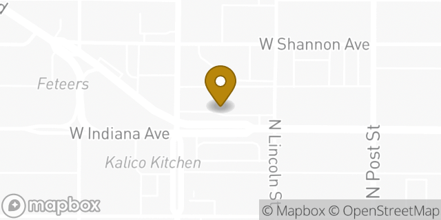 Map showing the location of Papa John's Pizza in Spokane, WA 99205