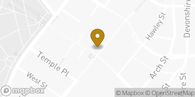 Map showing the location of Chase Bank in Boston, MA 02108