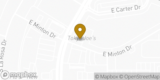 Map showing the location of Dunkin' in Tempe, AZ 85282