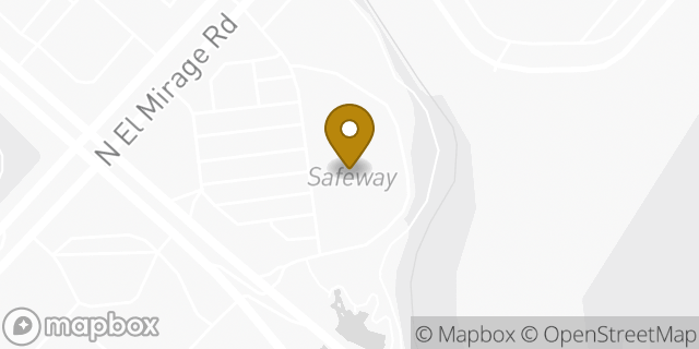 Map showing the location of Starbucks Coffee Company in Peoria, AZ 85383