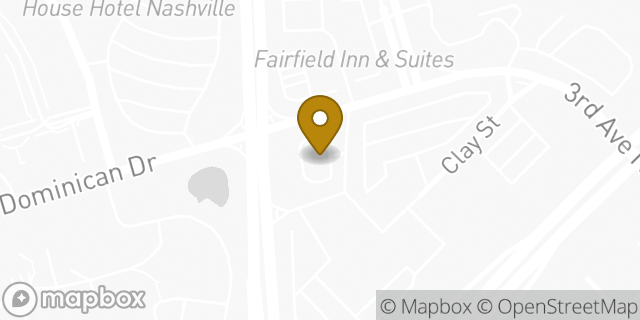 Map showing the location of Starbucks in Nashville, TN 37228