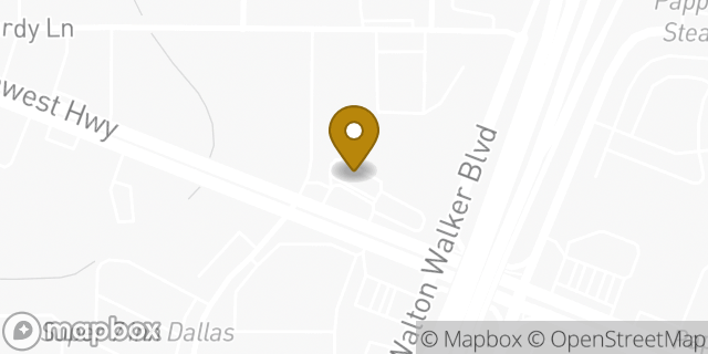 Map showing the location of McDonald's in Dallas, TX 75220