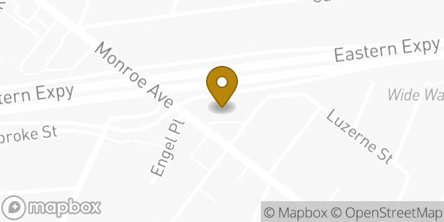 Map showing the location of Amazon Locker - Calheeda in Rochester, NY 14620