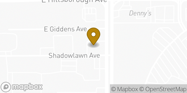 Map showing the location of Penske Used Truck Center in Tampa, FL 33610