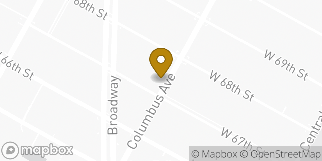 Map showing the location of Chase Bank in New York, NY 10023