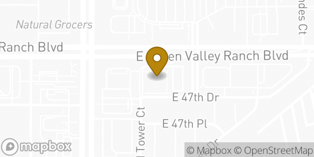 Map showing the location of ATM Walgreens in Denver, CO 80249