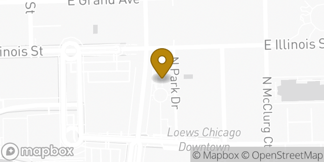 Map showing the location of Amazon Locker - Plomo in Chicago, IL 60611