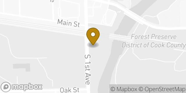 Map showing the location of CubeSmart Self Storage in Maywood, IL 60153