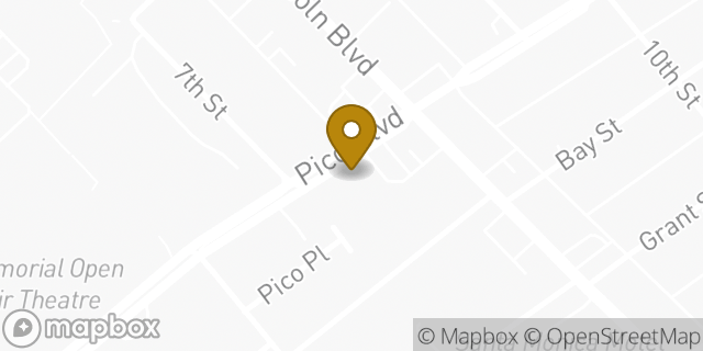 Map showing the location of The UPS Store in Santa Monica, CA 90405