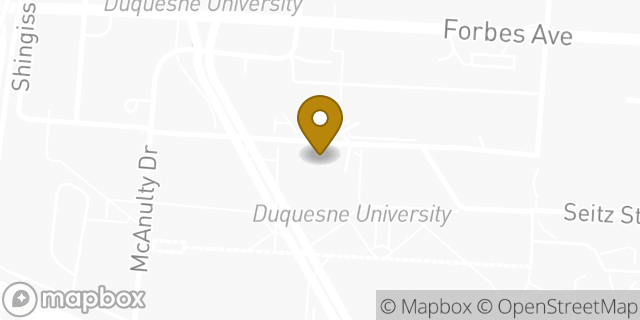 Map showing the location of Starbucks in Pittsburgh, PA 15219