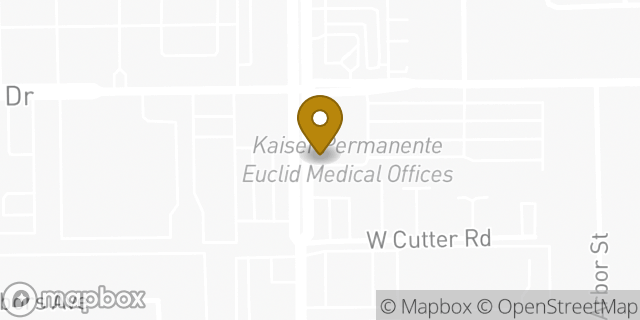 Map showing the location of Kaiser Permanente in Anaheim, CA 92801