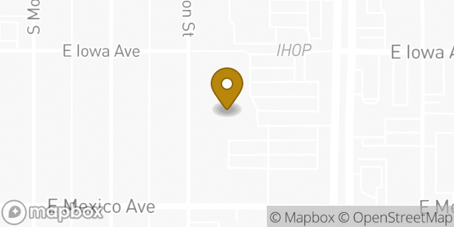 Map showing the location of Coinstar in Denver, CO 80222