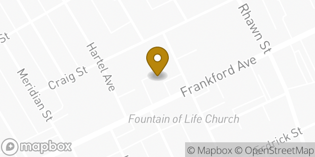 Map showing the location of Amazon Locker - Crawdad in Philadelphia, PA 19136