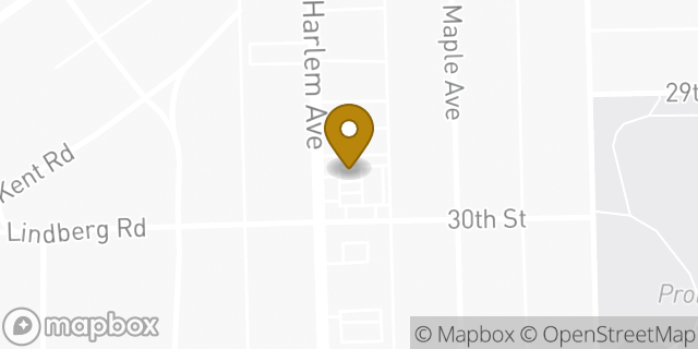 Map showing the location of Dunkin' in Berwyn, IL 60402