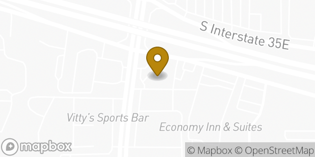 Map showing the location of Amazon Locker - Neckerchief in Denton, TX 76205