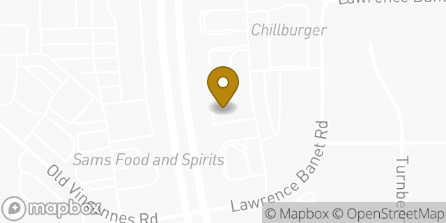 Map showing the location of AutoZone in Floyds Knobs, IN 47119