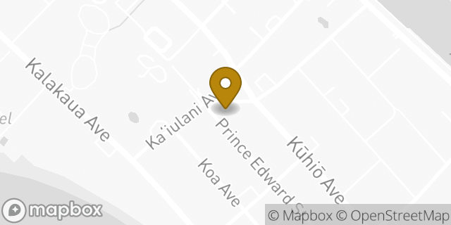 Map showing the location of Alamo Rent A Car in Honolulu, HI 96815