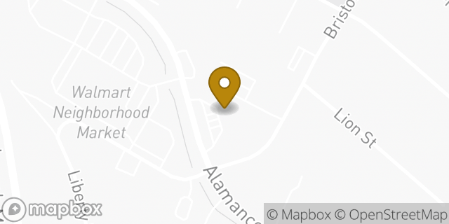 Map showing the location of Amazon Locker - Anomaly in Greensboro, NC 27406